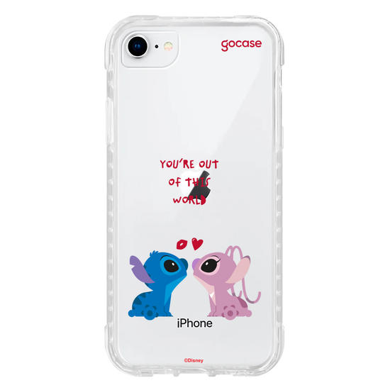 Capinha para celular  Stitch & Angel - Together Always