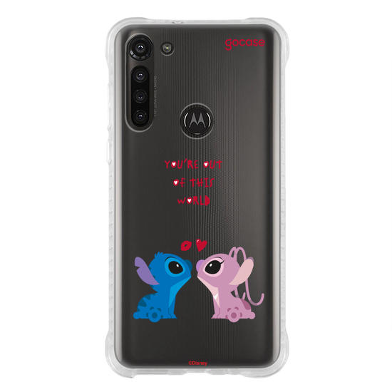Capinha para celular  Stitch & Angel - Together Always