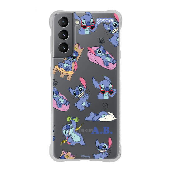 Capinha para celular  Lilo & Stitch - Funny Poses Pattern