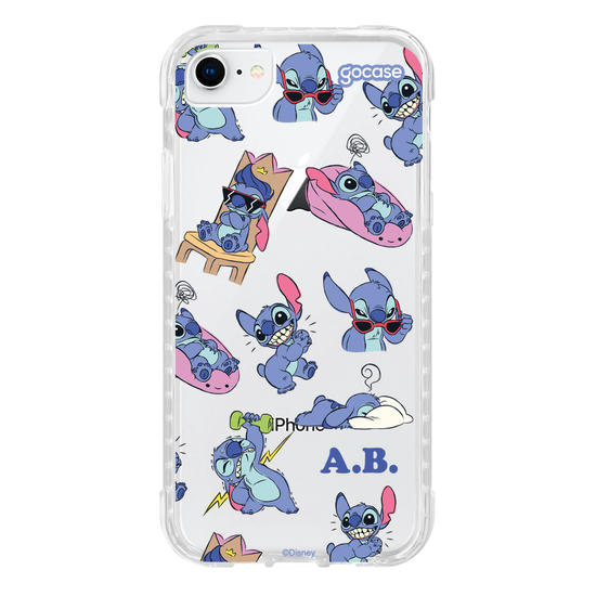 Capinha para celular  Lilo & Stitch - Funny Poses Pattern