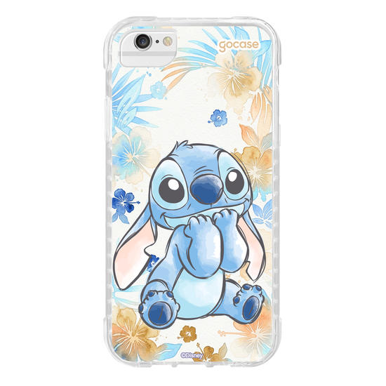 Capinha para celular  Lilo & Stitch - Stitch na Aquarela Tropical