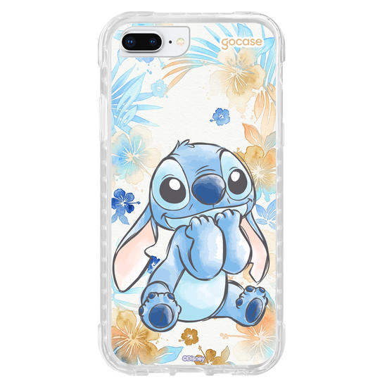 Capinha para celular  Lilo & Stitch - Stitch na Aquarela Tropical