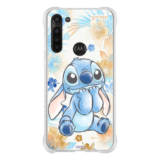Capinha para celular  Lilo & Stitch - Stitch na Aquarela Tropical