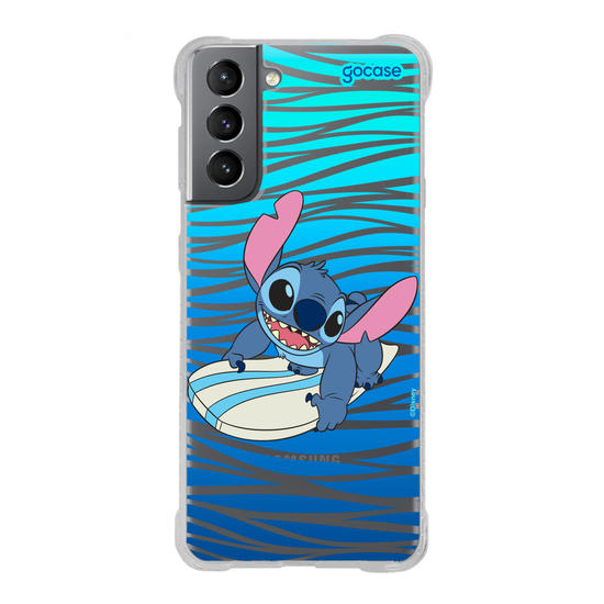 Capinha para celular  Lilo & Stitch - Surfando nas Ondas