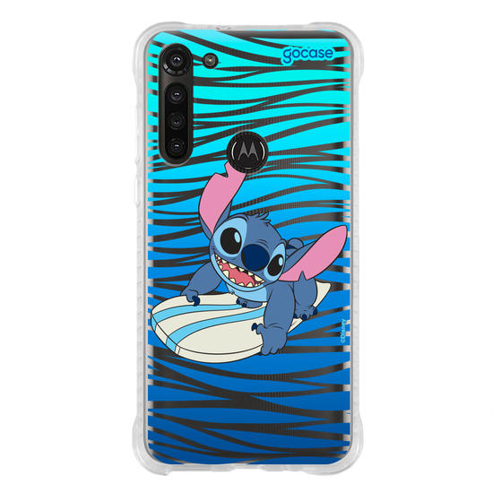 Capinha para celular  Lilo & Stitch - Surfando nas Ondas