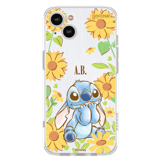  Lilo & Stitch - Stitch Fofo Girassóis Aquarela