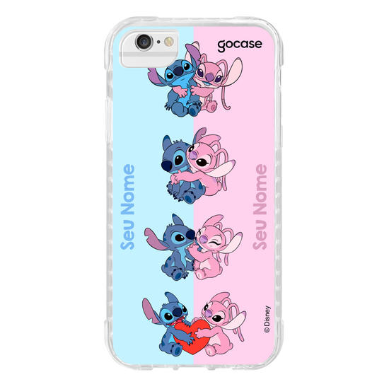 Capinha para celular Lilo & Stitch - Stitch e Angel Amor Brincalhão