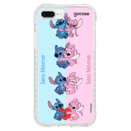 Capinha para celular Lilo & Stitch - Stitch e Angel Amor Brincalhão