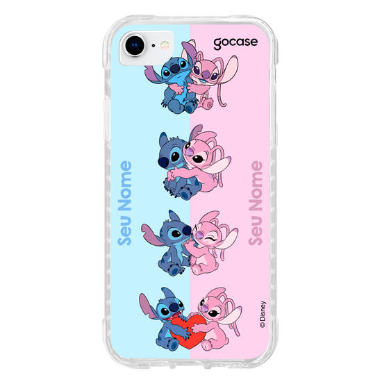 Capinha para celular Lilo & Stitch - Stitch e Angel Amor Brincalhão