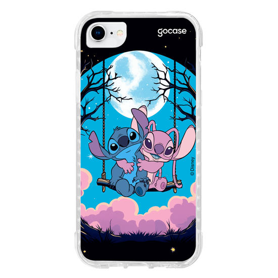 Capinha para celular Lilo & Stitch - Meeting by Moonlight