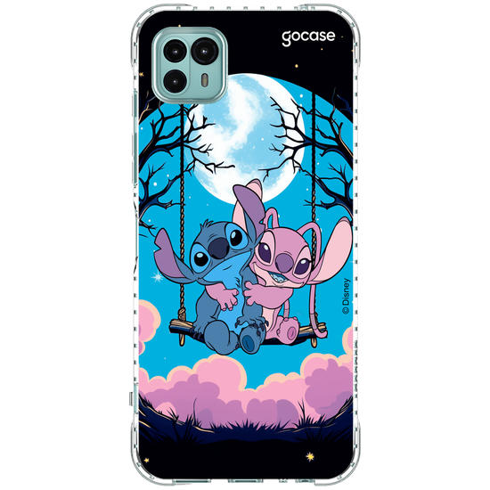 Capinha para celular Lilo & Stitch - Meeting by Moonlight