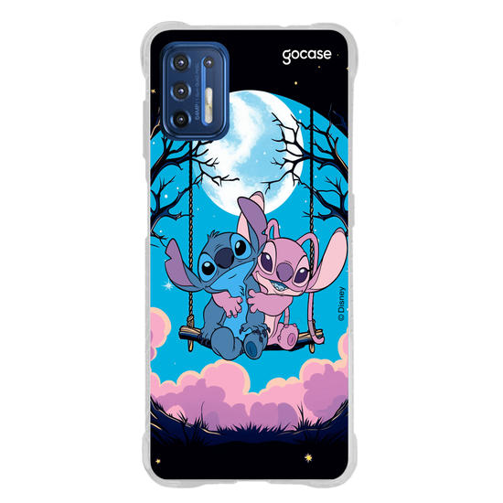 Capinha para celular Lilo & Stitch - Meeting by Moonlight