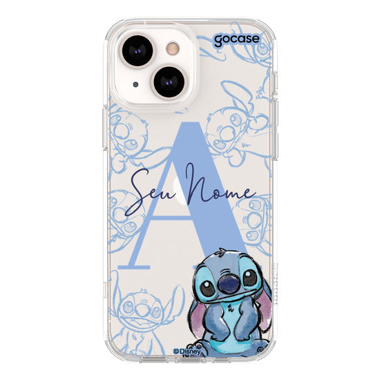 Capinha para celular Lilo & Stitch - Inicial Elegant Stitch