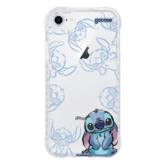 Capinha para celular Lilo & Stitch - Inicial Elegant Stitch