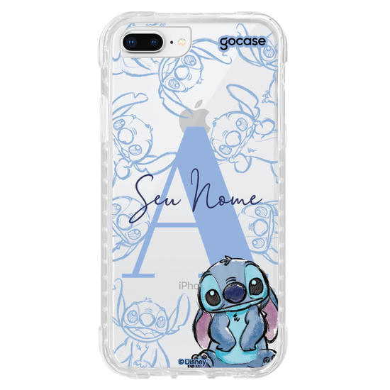 Capinha para celular Lilo & Stitch - Inicial Elegant Stitch