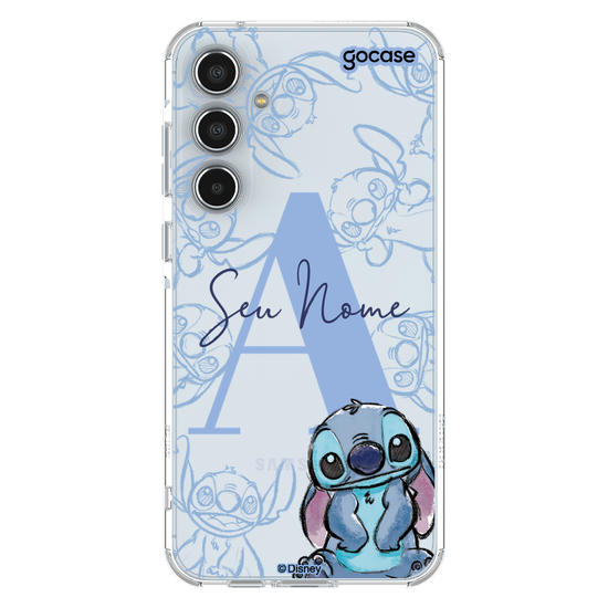 Capinha para celular Lilo & Stitch - Inicial Elegant Stitch