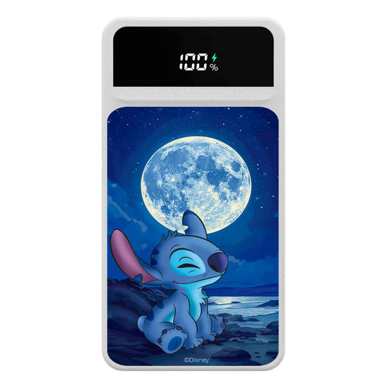 Carregador Portátil Turbo 10000mah - Lilo & Stitch - Stitch Ao Luar