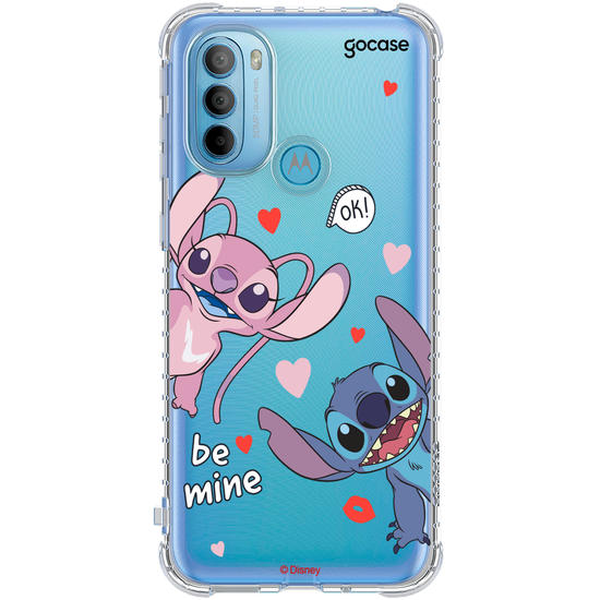 Capinha para celular Lilo & Stitch - Stitch e Angel Be Mine