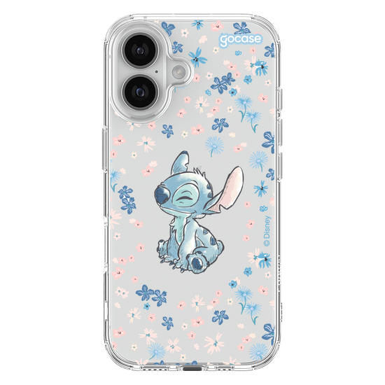 Capinha para celular Lilo & Stitch - Flower Frame
