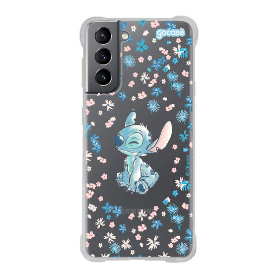 Capinha para celular Lilo & Stitch - Flower Frame