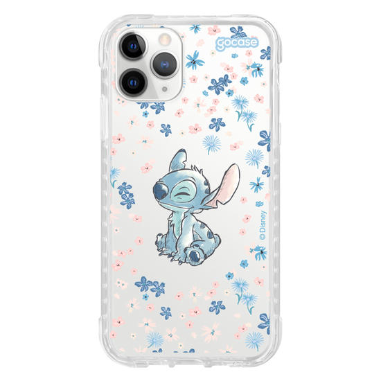 Capinha para celular Lilo & Stitch - Flower Frame