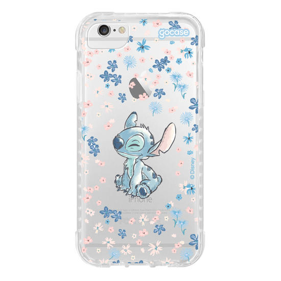 Capinha para celular Lilo & Stitch - Flower Frame