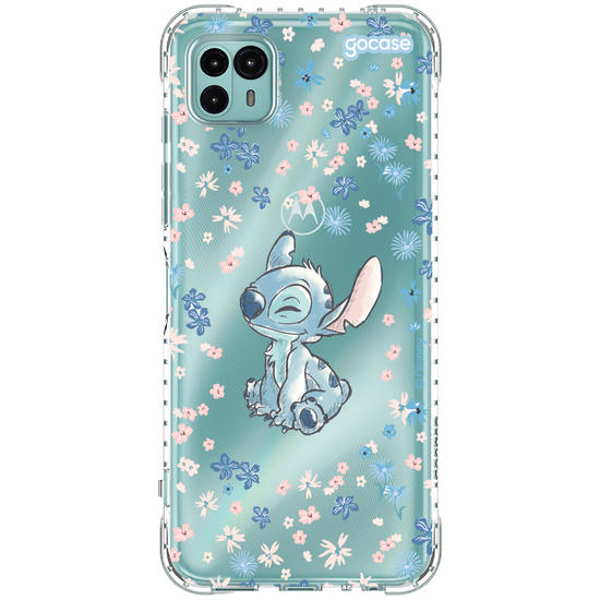Capinha para celular Lilo & Stitch - Flower Frame