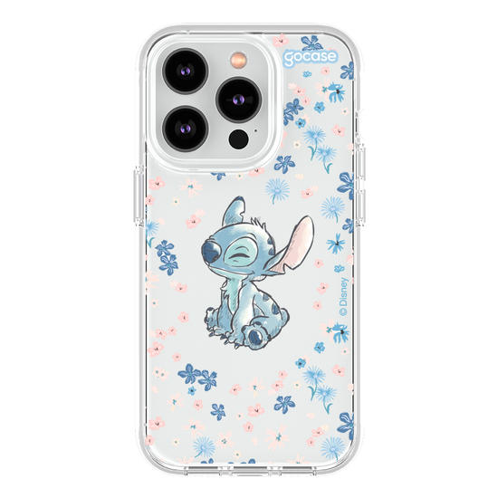 Capinha para celular Lilo & Stitch - Flower Frame