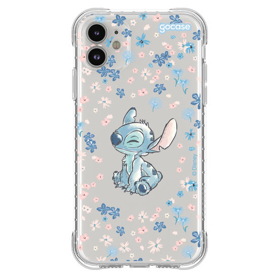 Capinha para celular Lilo & Stitch - Flower Frame