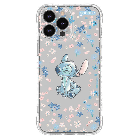 Capinha para celular Lilo & Stitch - Flower Frame