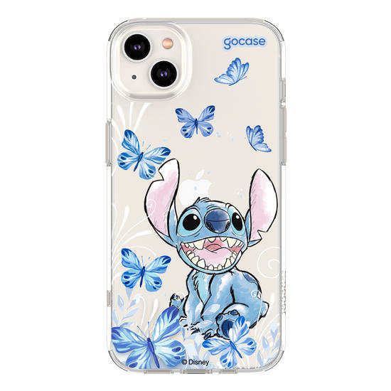 Capinha para celular Lilo & Stitch - Borboletas com Aquarela