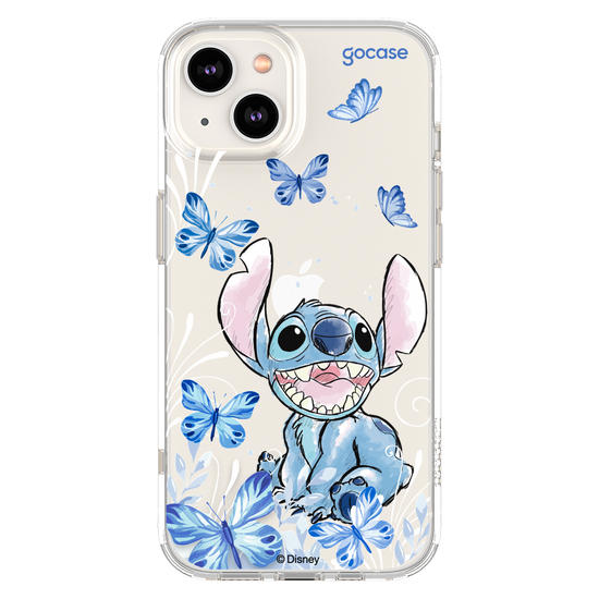 Capinha para celular Lilo & Stitch - Borboletas com Aquarela