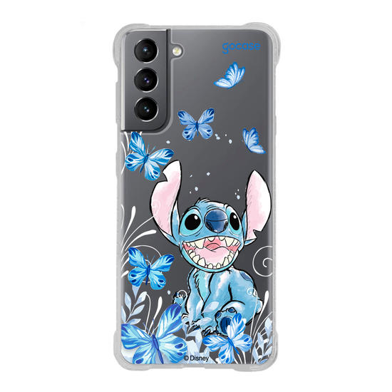 Capinha para celular Lilo & Stitch - Borboletas com Aquarela