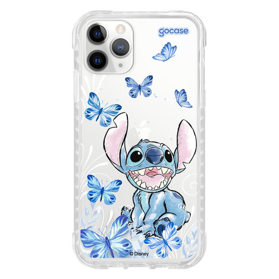 Capinha para celular Lilo & Stitch - Borboletas com Aquarela