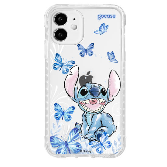 Capinha para celular Lilo & Stitch - Borboletas com Aquarela