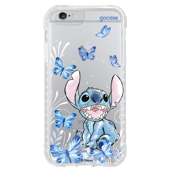 Capinha para celular Lilo & Stitch - Borboletas com Aquarela