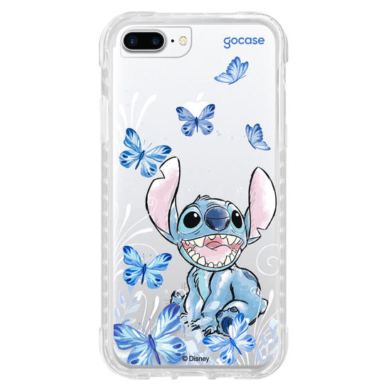 Capinha para celular Lilo & Stitch - Borboletas com Aquarela