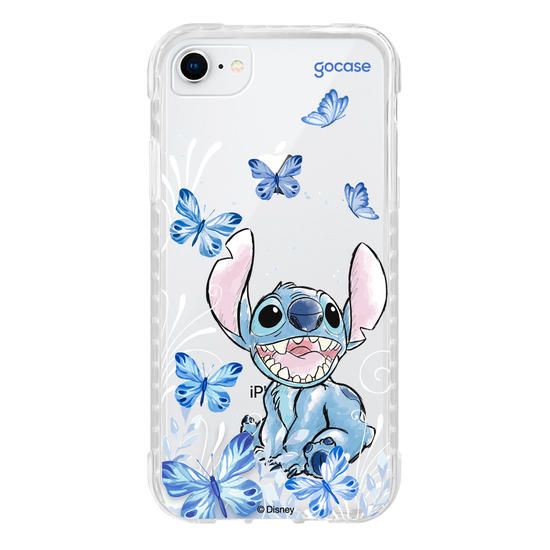 Capinha para celular Lilo & Stitch - Borboletas com Aquarela
