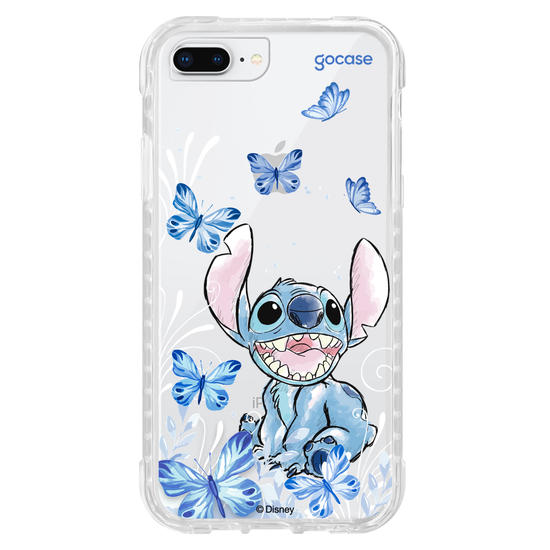 Capinha para celular Lilo & Stitch - Borboletas com Aquarela