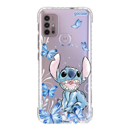 Capinha para celular Lilo & Stitch - Borboletas com Aquarela