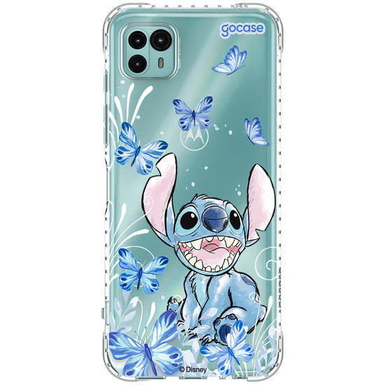 Capinha para celular Lilo & Stitch - Borboletas com Aquarela