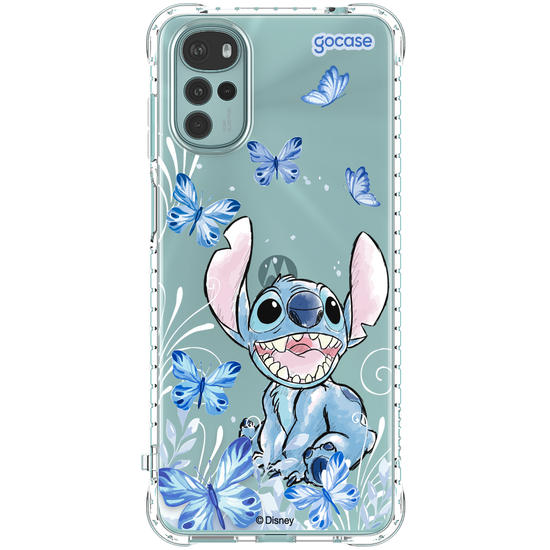 Capinha para celular Lilo & Stitch - Borboletas com Aquarela
