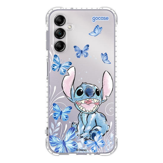 Capinha para celular Lilo & Stitch - Borboletas com Aquarela