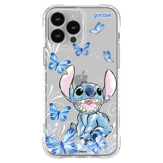 Capinha para celular Lilo & Stitch - Borboletas com Aquarela