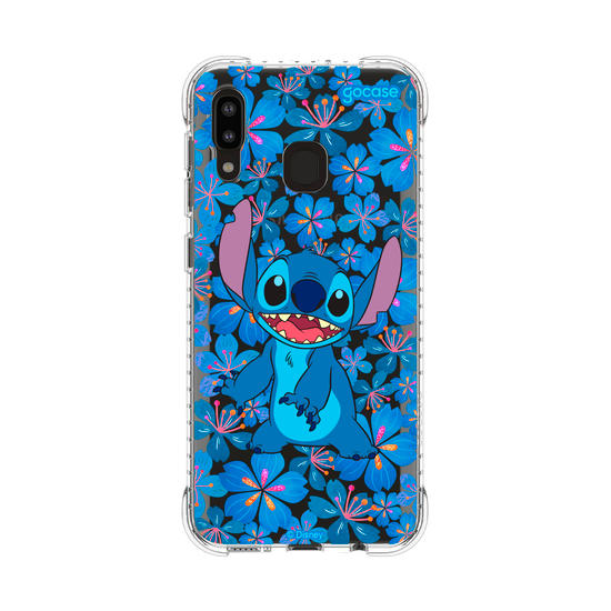 Capinha para celular Lilo & Stitch - Floral Blue Stitch
