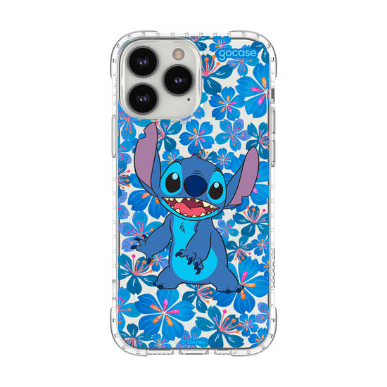 Capinha para celular Lilo & Stitch - Floral Blue Stitch