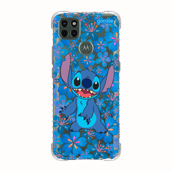 Capinha para celular Lilo & Stitch - Floral Blue Stitch