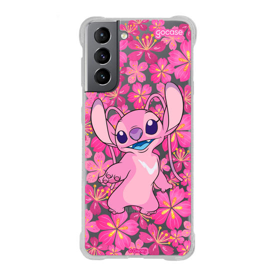 Capinha para celular Lilo & Stitch - Floral Rose Angel