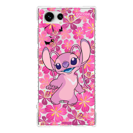 Capinha para celular Lilo & Stitch - Floral Rose Angel