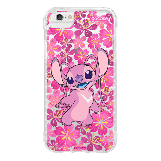 Capinha para celular Lilo & Stitch - Floral Rose Angel